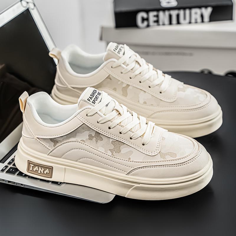 Fashion Men Casual Shoes Breathable Non-slip White Sport Shoes Designer Comfortable Board Shoes Platform Male Walking Sneakers