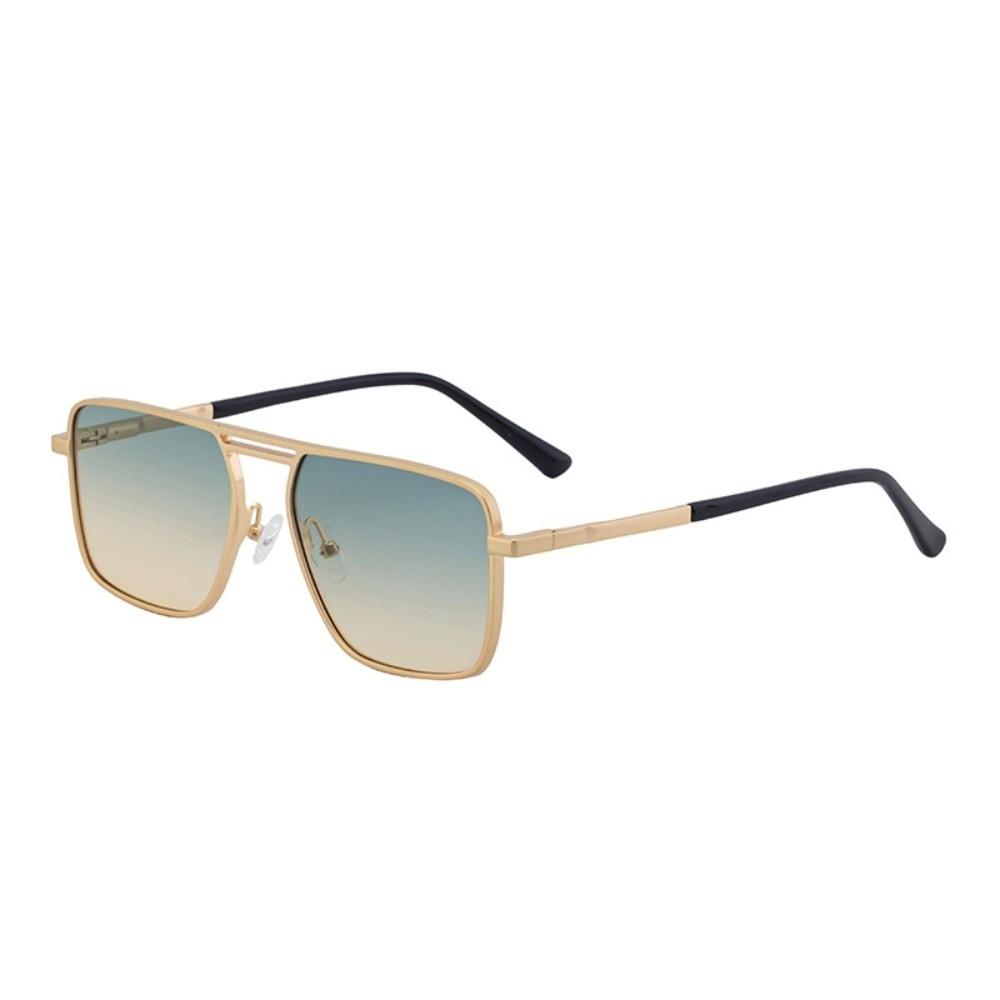 

UV400 Double Beam Sun Glasses Punk Men Eyewear Personalized Square Sunglasses Outdoor Style 5