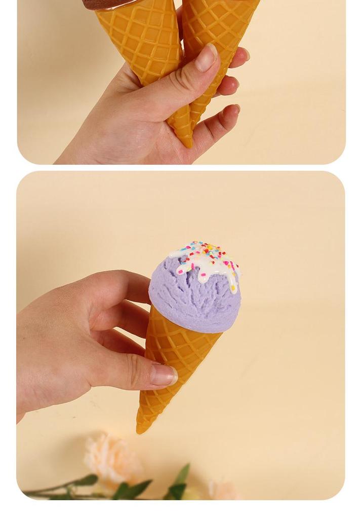 PVC Faux Ice Cream Cone for Display & Play