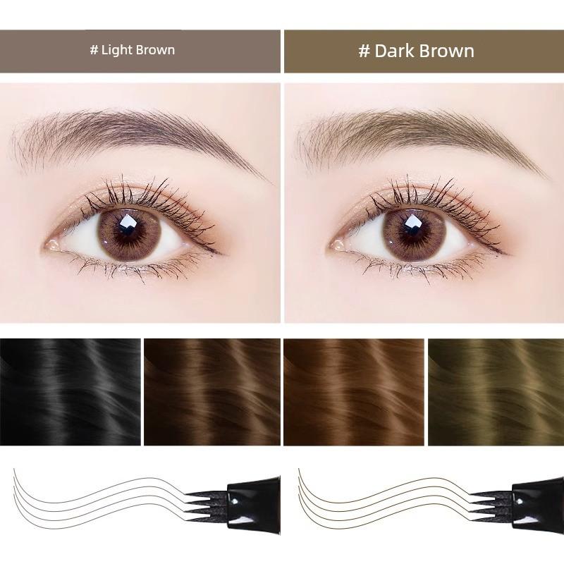 SUAKE Four Fork Nature Wild Eyebrow Pencil Waterproof Sweatproof Fadeless Gray Brown Novice Handy Gadget Official Authentic Products