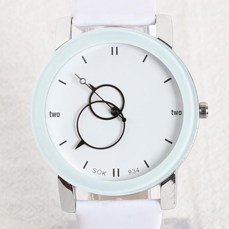 2019 Korean Style Men's & Women's Genuine Leather Strap Quartz Watch - Trendy & Fast Shipping