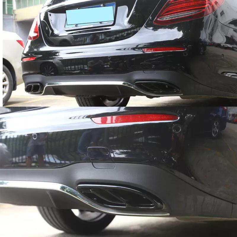 Black Exhaust Tip Muffler Pipe Cover For A Class W176 B Class W246 for Mercedes Benz W212 W213 W205 X253 C180 C200 Tail Pipe