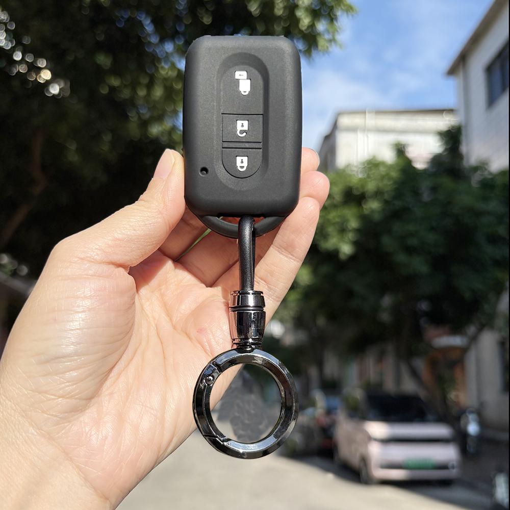 

Keychain Protection For Nissan Pathfinder R51 NV200 Tiida Qashqai X-trail Micra Kashkay Case Accessories Car Key Case Cover Fob