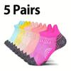 5 Pairs Men Summer Socks Trendy Fashionable Simple Versatile Men Ankle Socks Comfortable Lightweight Breathable Casual Socks