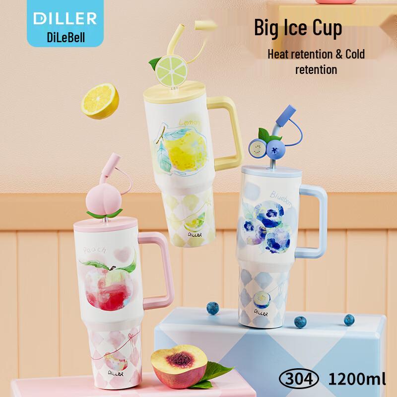 Dile Bear Kids Dual-Drink Stainless Steel Water Bottle