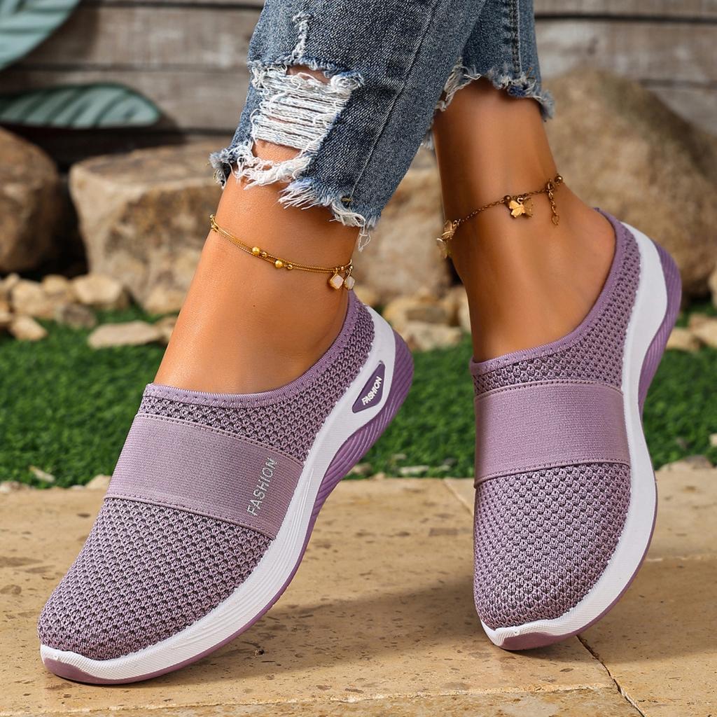 Women's Knitted Mules Lightweight Backless - Casual Shoes for Summer