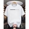 Men's Summer Fashion Casual Loose Plus-Size Dream Letter Print Sports Crew Neck Short Sleeve T-Shirt