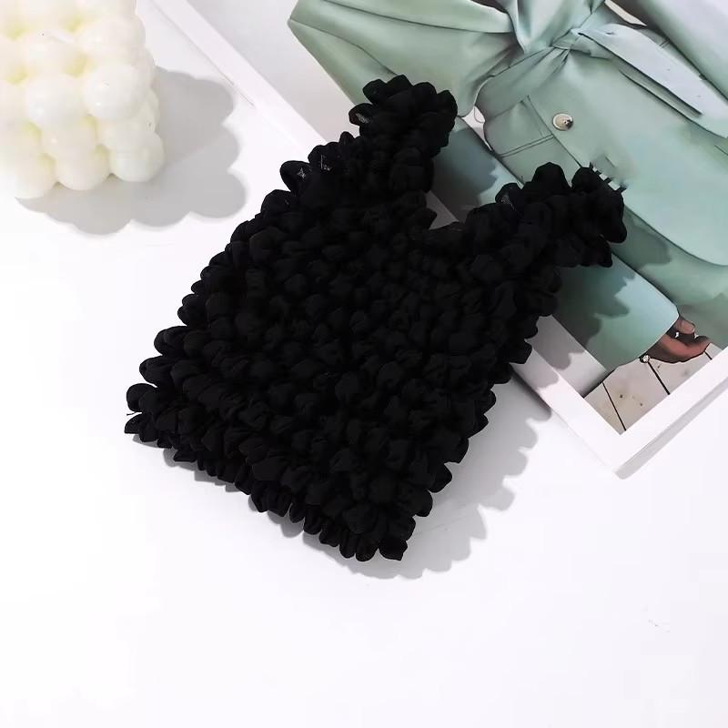 Women Expandable Shopping Bag Wrinkle Bubble Puff Multi Purpose Large Capacity Elastic Shopper Eco-Friendly Large Storage Case CDN