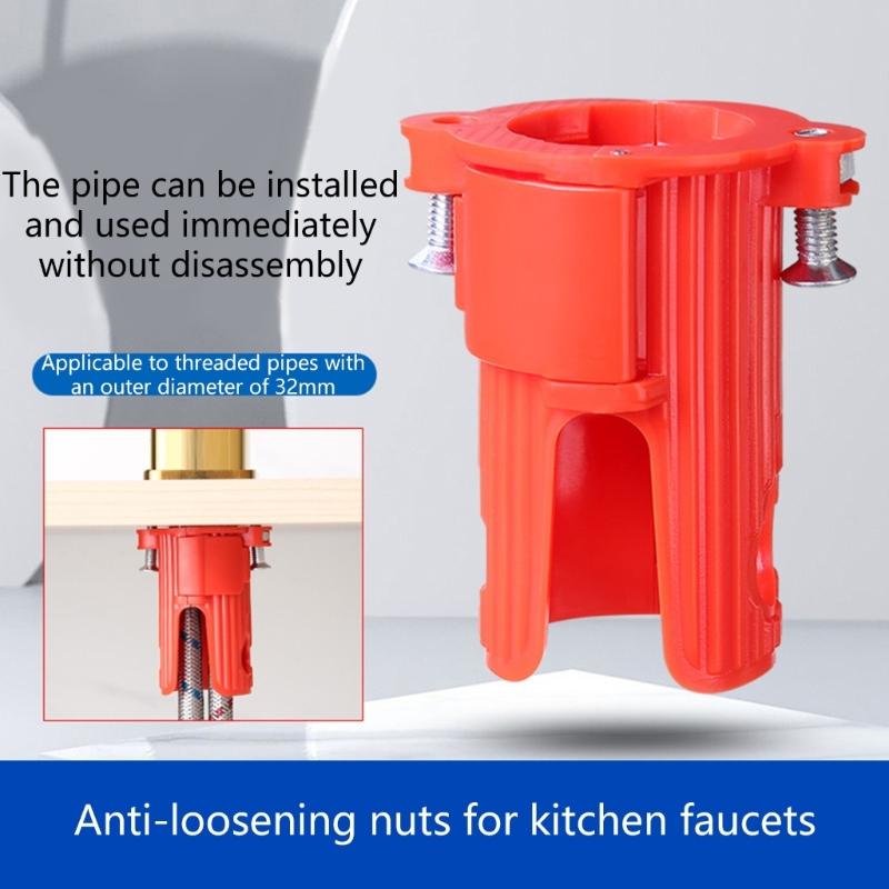 Double Reinforced Quick Install Faucet Stabilizers Not Loose Nut Sink Mounting Nut Easy to Use for Kitchen Sink Bathroom