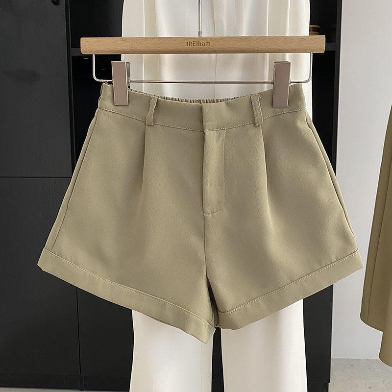 

Tutu Miss 2025 Women s High Waist Stretchy Wide Leg Shorts - Fashionable Versatile Commute & Casual Wear Extra Small (XS) хаки