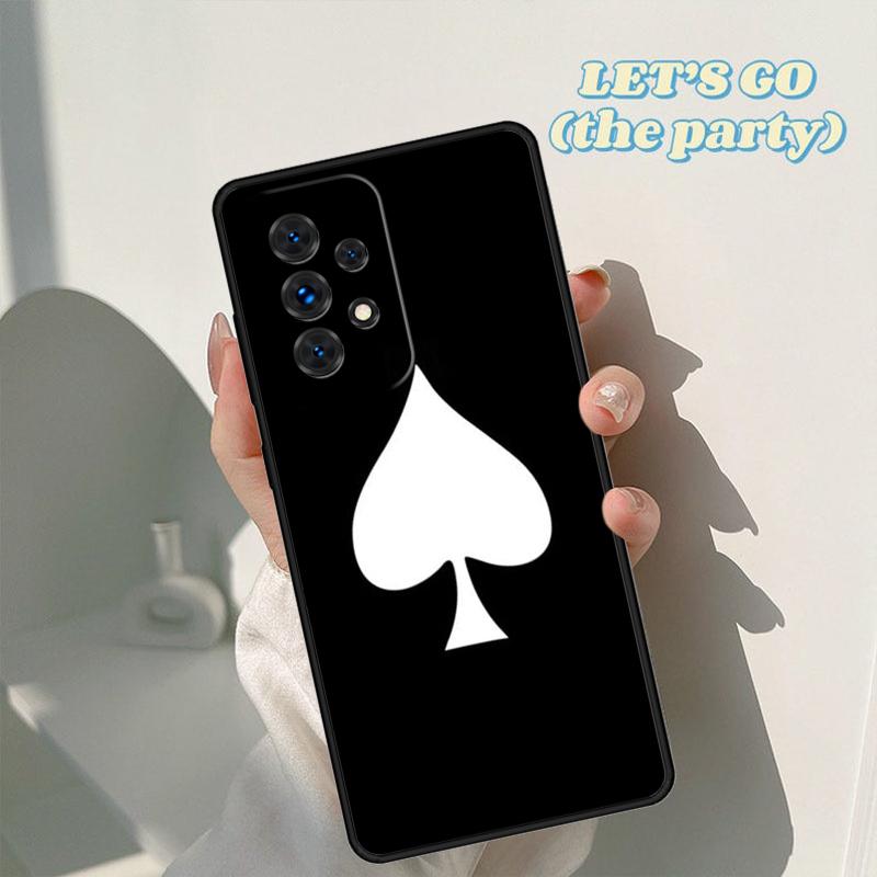 Ace of Spades Poker phone case For Samsung Galaxy A42 A31 A40 A51 A71 A32 A80 A91 A52 A72 A73 A20e A21S A50 A70 A11 A12 Cover