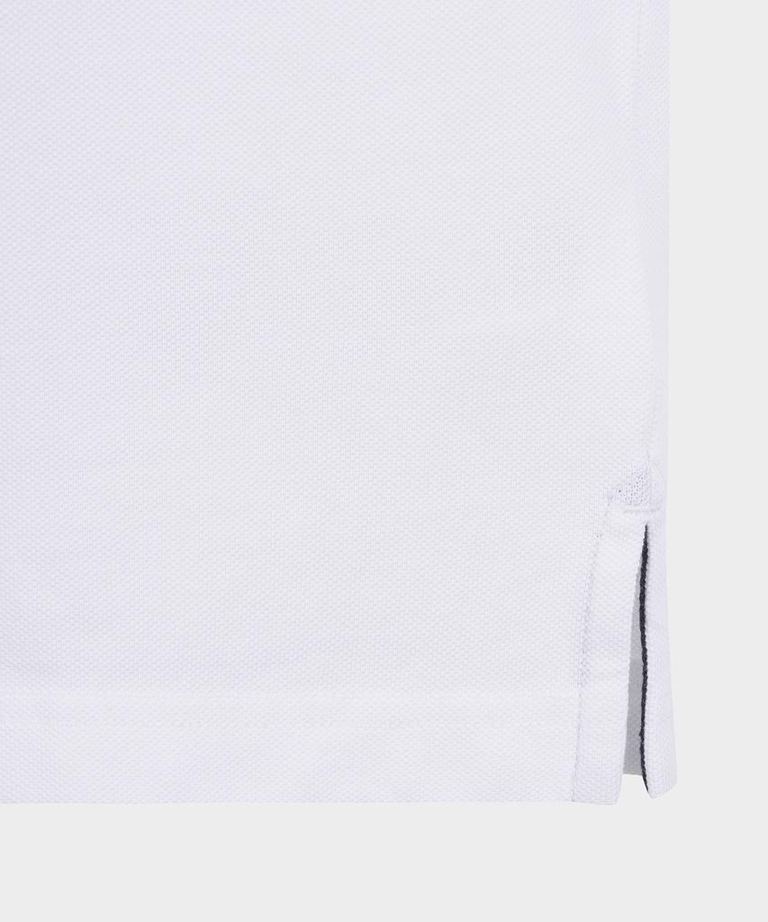 BROOKS BROTHERS Slim Fit Tennis V-Neck Short Sleeve Polo (White) (Bbntmf9081Afm)