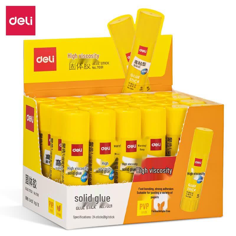 Deli 7091 Glue Stick 8g (24 sticks per box)
