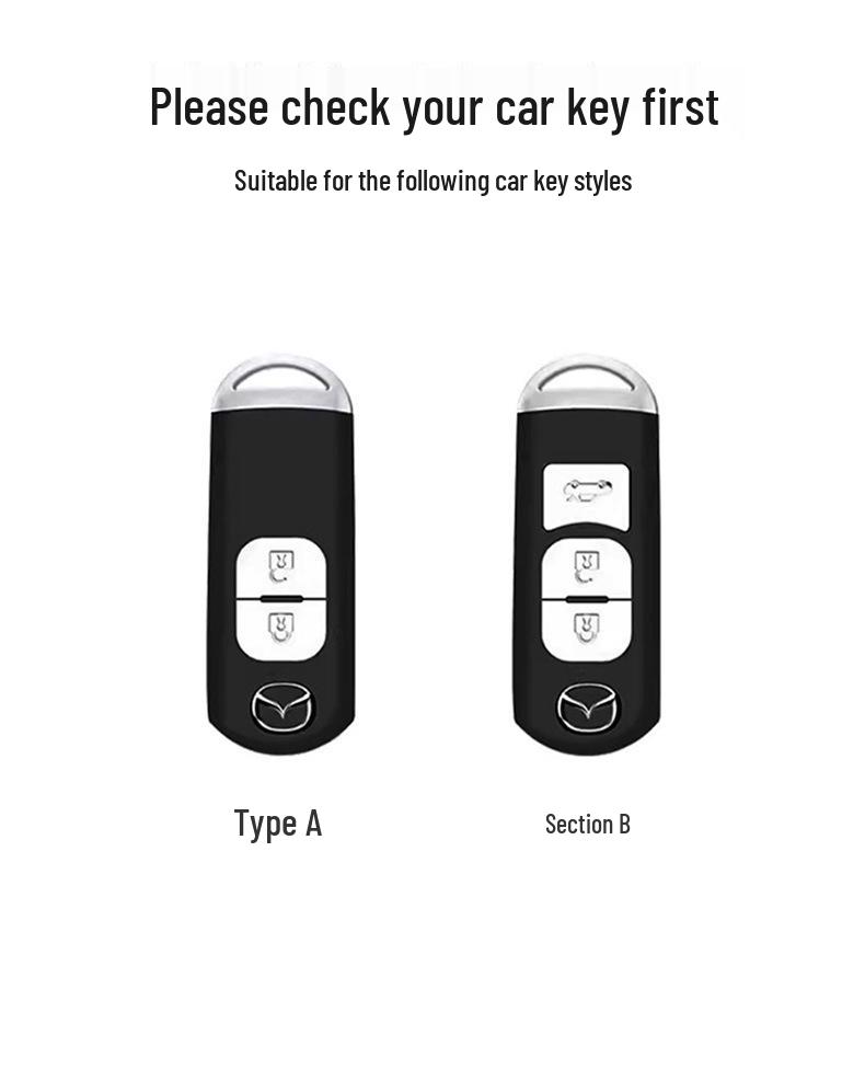 Mazda Key Case for CX5, Atenza, Mazda 6, CX3, CX8, CX30 Models