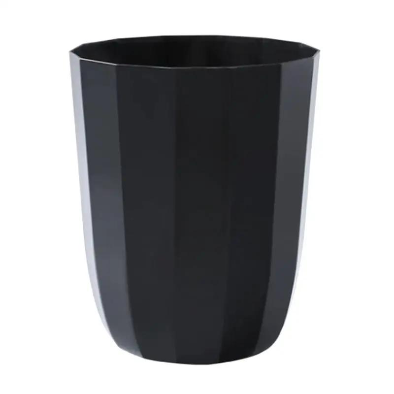 

1 шт. Бытовая мусорная корзина, открытая мусорная корзина, пластиковая корзина для ванной комнаты, спальни, кухни (розовый)