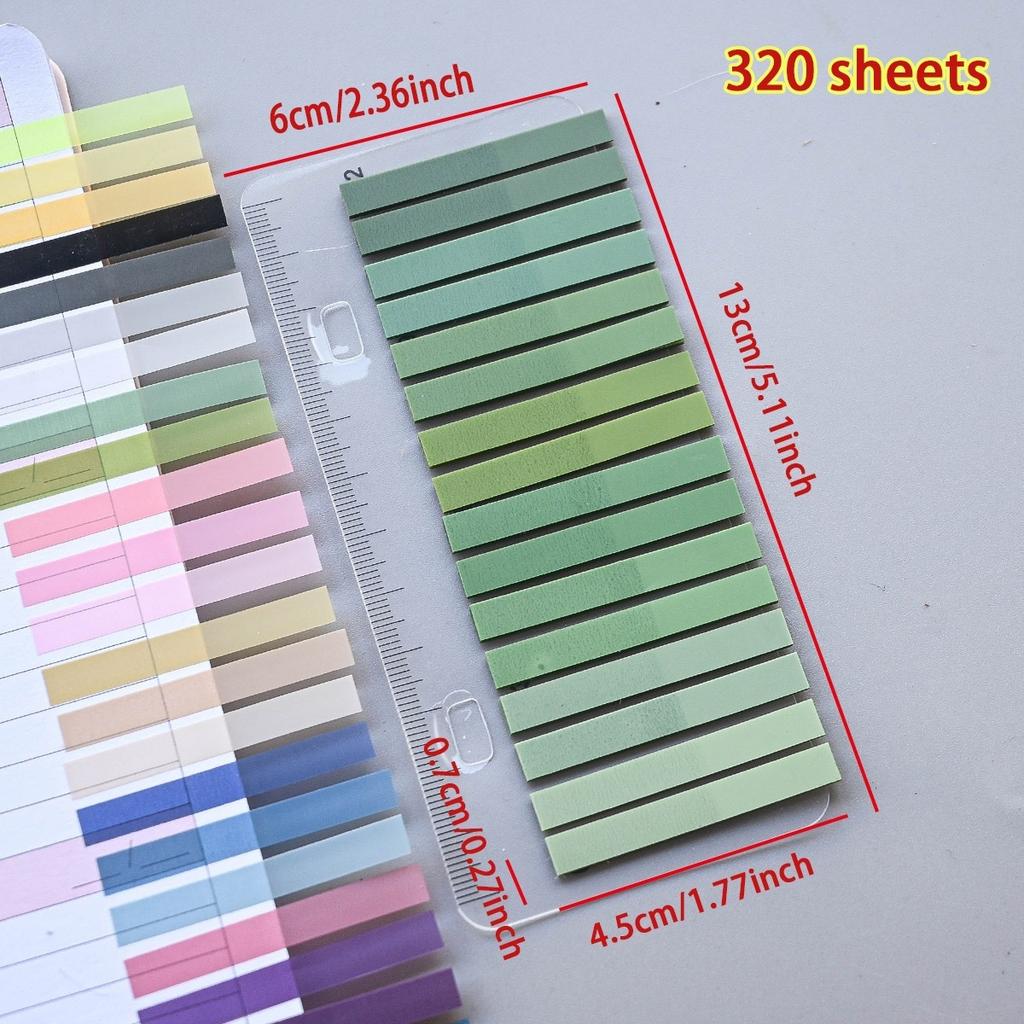 Gradient Pet Transparent Index Sticky Notes For Note Taking
