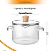 High Borosilicate Glass Multi-purpose Cooking Pot