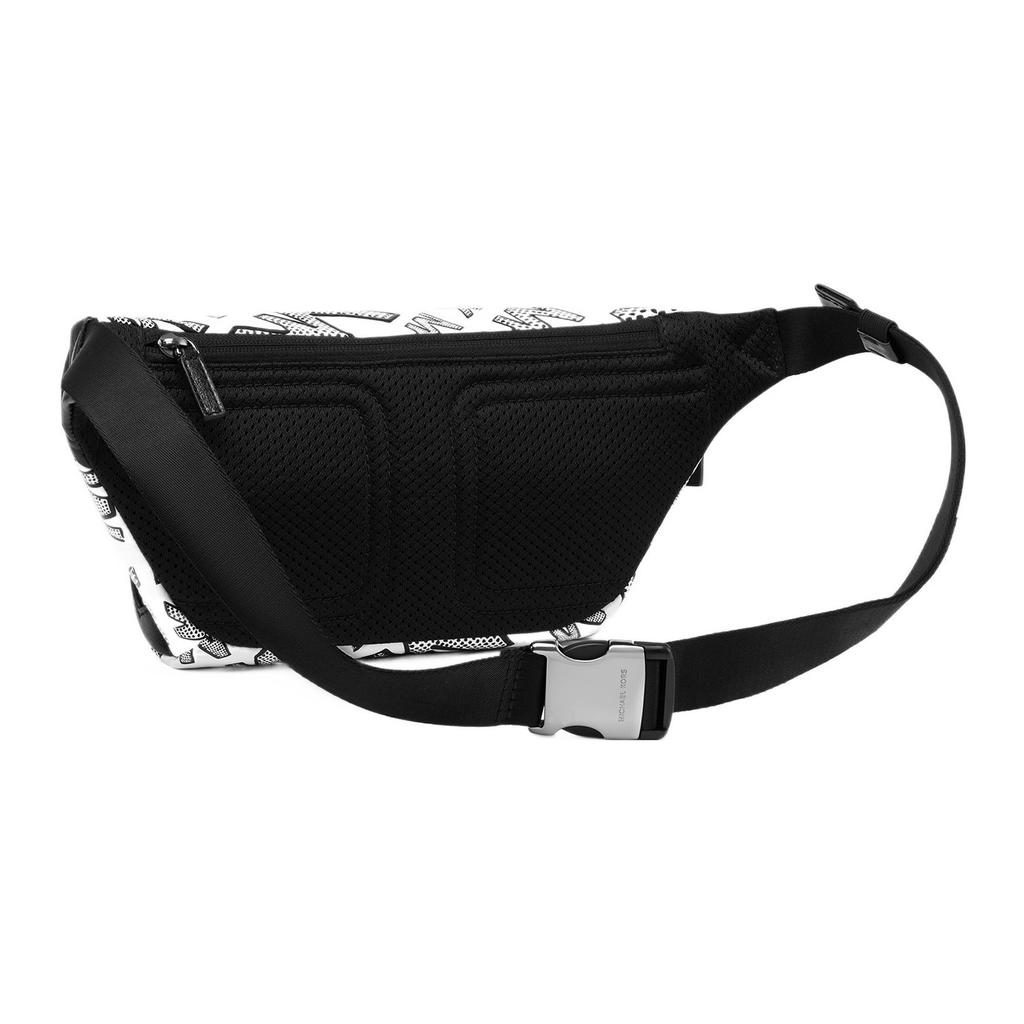 New MICHAEL KORS Fabric Sling Bag, Fanny Pack Trumpets Men's White & Blue 33F1LHDY9E-147