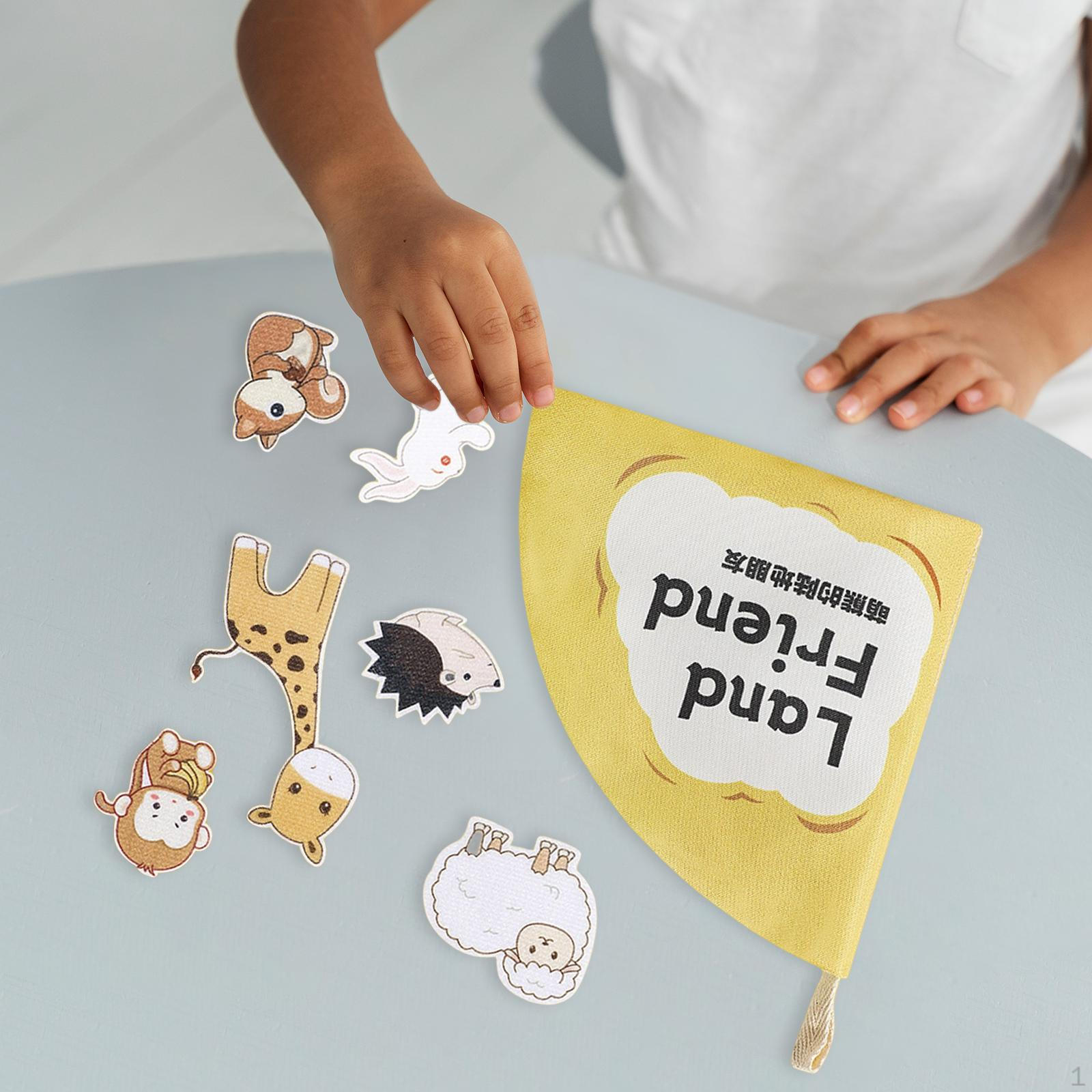 Cartoon First Book Development Learning Interactive Toy Rustling Sound Crinkle Cloth Activity Land Friend