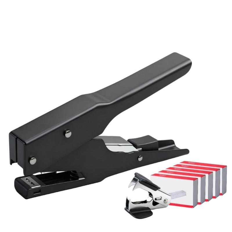 

Desktop Stapler For Office and School with Metal Structure and Fashion Design Travel Friendly File Management Stapler