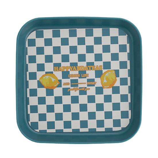 Reusable Easy To Clean Bone Dish BPA Free Stackable Storage Fruit Pattern Plastic Snack Tray