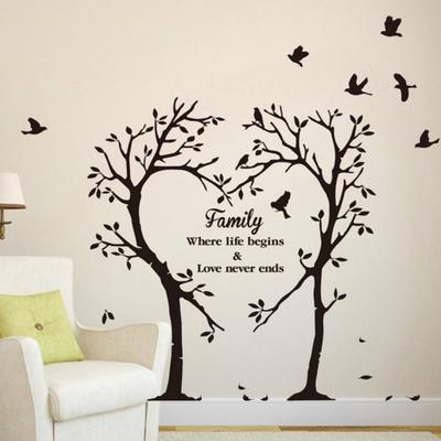 Creative Family Love Tree Wall Sticker Painting Bedroom Living Room Wall Sticker Wallpaper