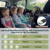 Car Backseat Fan for Backseat Kids, Dual Head Usb Car Headrest Fan for Car Backseat Kids (No Battery)