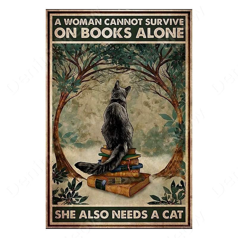Mfoever Vintage Stay Positive Skull Sign Witch Metal Tin Sign Funny Retro Sign for Home Living Room Wall Decor Halloween Gifts x Inch 20x30cm(7.8x11.8inch)