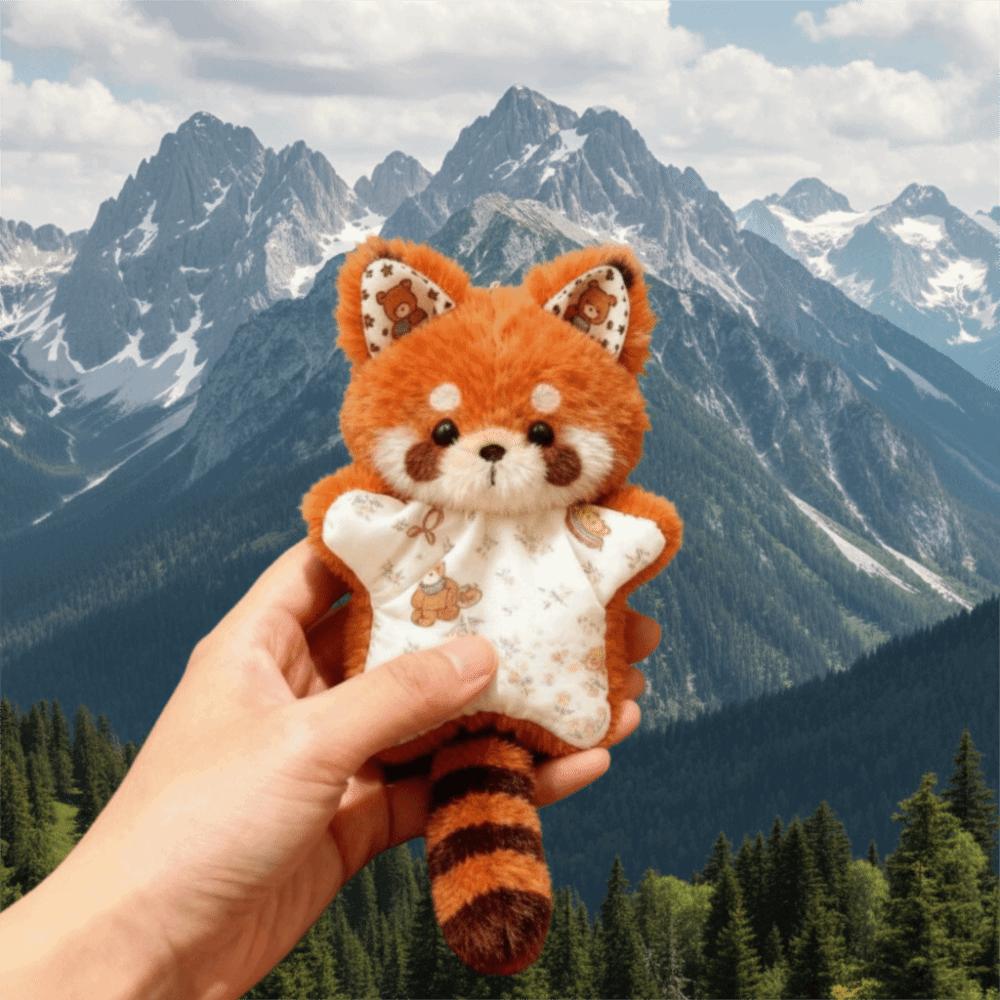 Pendant Diy Bean Bag Material Kit Emotional Support Comfort Material Raccoon Texture Cute Soothing Towel Gift