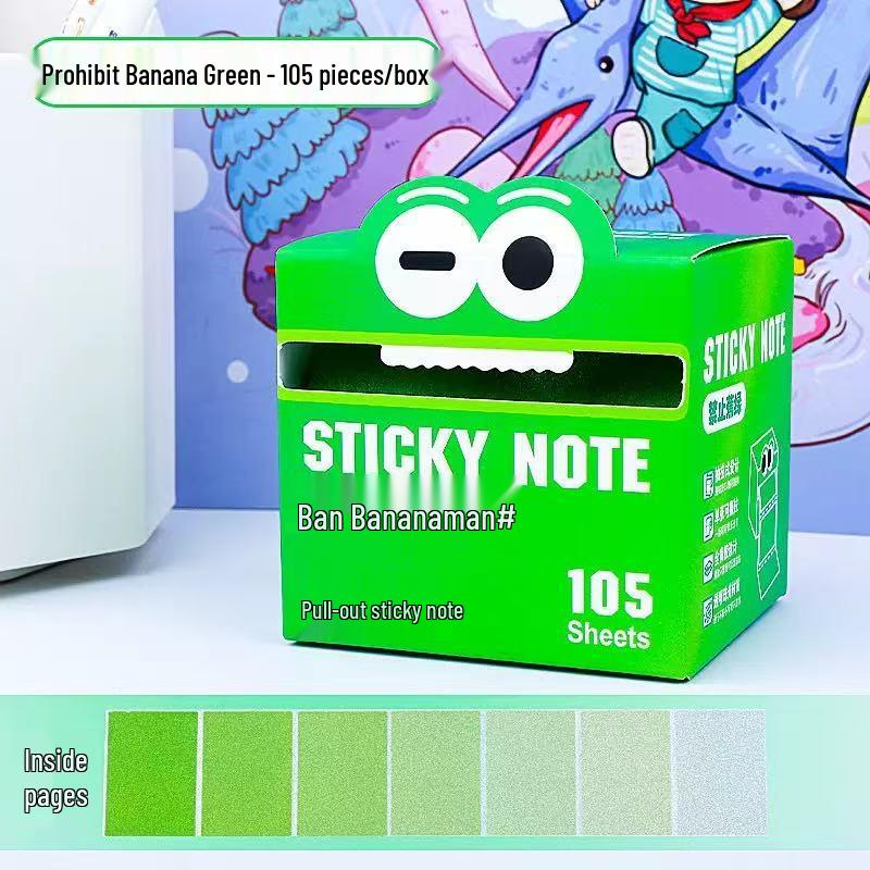 Pearlescent Gradient Transparent Sticky Notes for Students - High-Value Adhesive Marking Stickers