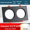 Ultra-Thin Dual/Single Head Recessed Square LED Spotlight for Commercial & Household Use