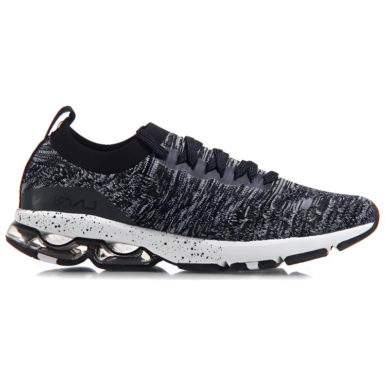 Li Ning Half Palm Air Arc Comfortable Running Shoes Women Sneakers Black Gray ARHM056-5