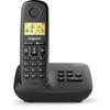 Landline Phone - GIGASET - Basic 100A - Answering Machine - Hands-free Mode - Backlit Screen - 50-contact Phonebook - Blocking - Black
