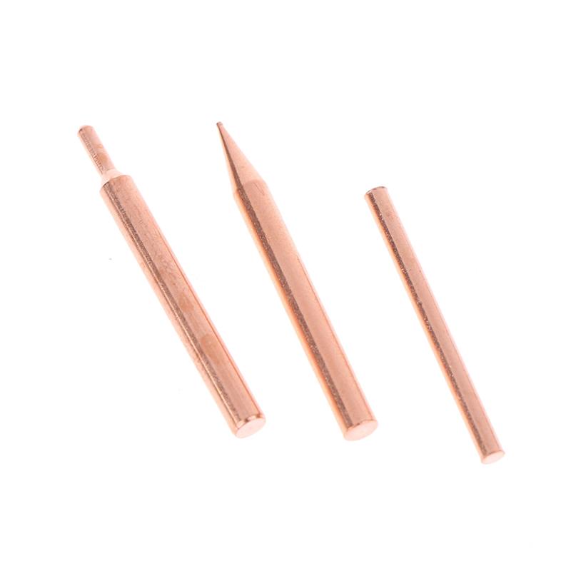 5/10Pcs 18650 Handheld Spot Tips Welder Electrode Head For Small Lithium Battery Spot Welder Pen Purple Copper Spot Welding Need