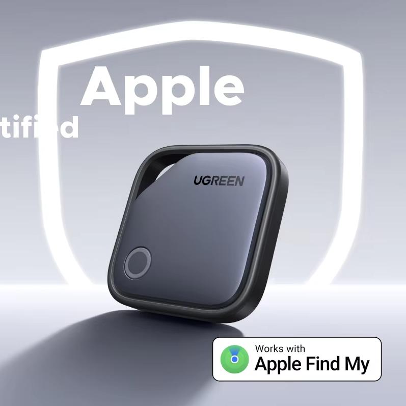 Ugreen SmartTag okos helymeghatározó akasztó modell CM816 fekete FMN tanúsítvánnyal gombelemmel 24 hónapos készenléti idővel
