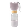Multi-functional Cat Ear Shaped Pet Water Bottle 2 In 1 Dog Water Bottle Drinking Bowl  Camping