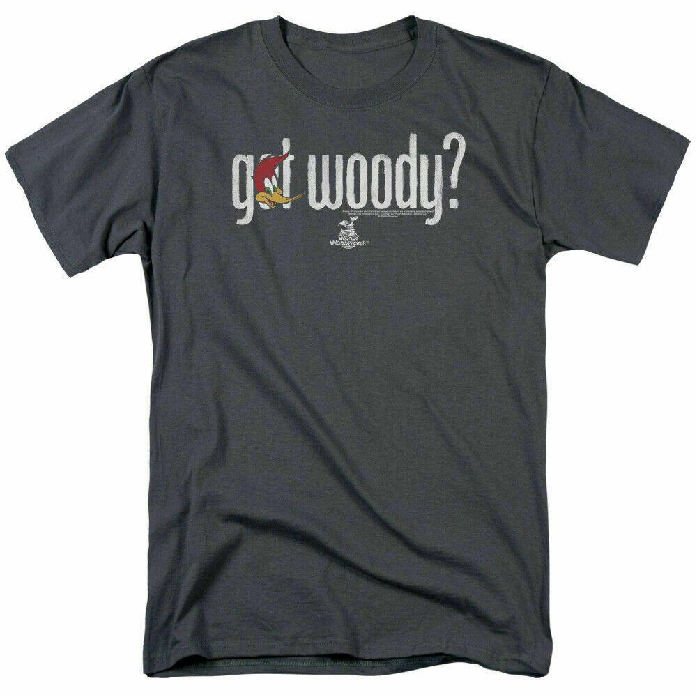 26 Woody Woodpecker Got Woody T Shirt Mens Licensed Cartoon Merchandise Charcoal Unisex T-Shirt M