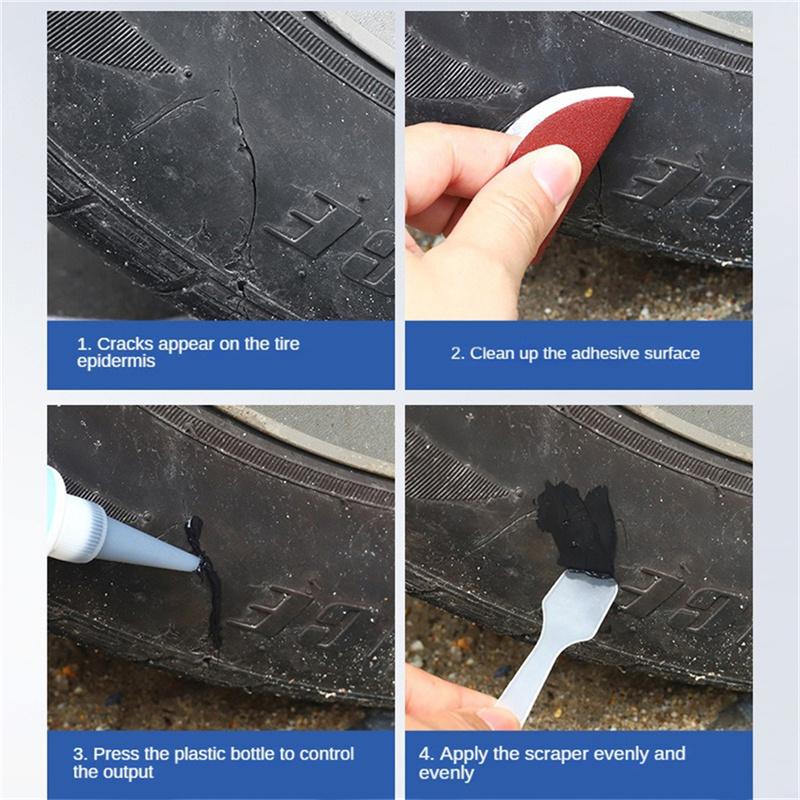 Tire Repair Black Glue Liquid Strong Rubber Car Instant Strong Tools Wear-resistant Non-corrosive Adhesive Instant Bond Repair