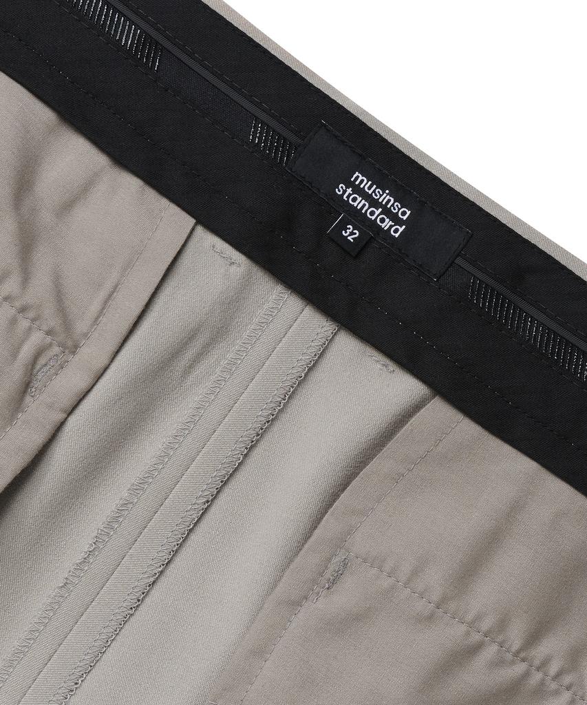 Musinsa Standard Tapered Gurkha Slacks [Light Beige]