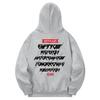 Khg0074 Khan Symbol Fleece Hoodie - Gray
