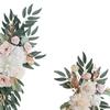 2x Artificial Floral Swag Farmhouse Wedding Arch Flowers Welcome Sign Decoration for Party Wall Reception Holiday Ceremony