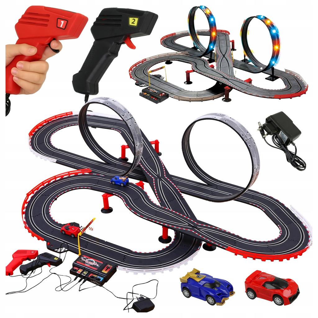 [5] LED Racing Car Track + 2 Cars 705cm Z3033