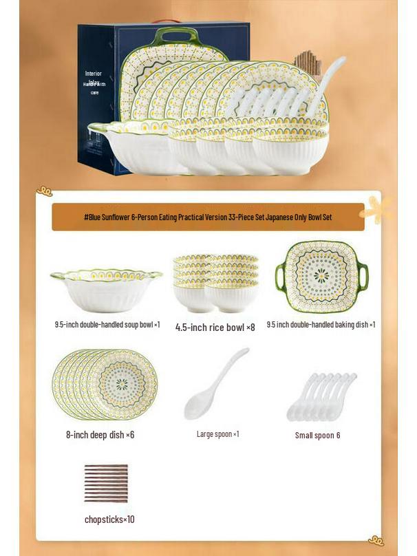 Mo De Lan Ka Japanese Ceramic Dinnerware Gift Set