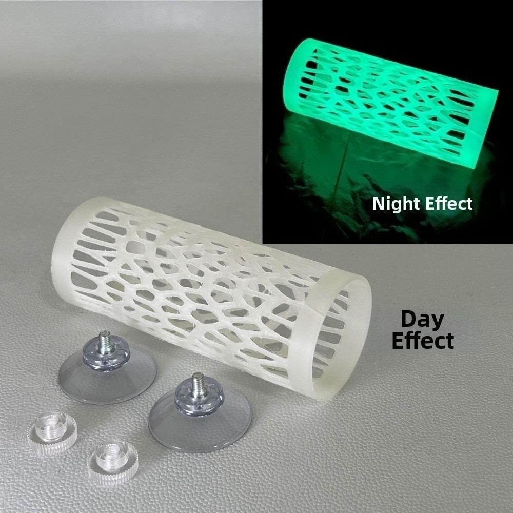 

Multifunctional 3-in-1 Betta Fish Tunnel Fish Shrimp Aquarium Decor Fish Tank Accessory Luminous-1pc