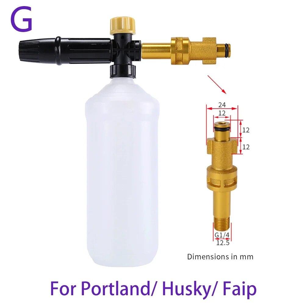 Hochdruckreiniger, einstellbare Schaumkanone, Autowaschanlage, Schneeschaumlanze, Hochdruck-Seifenschäumer, Schaumgenerator, Auto-Schaumreiniger-Spray