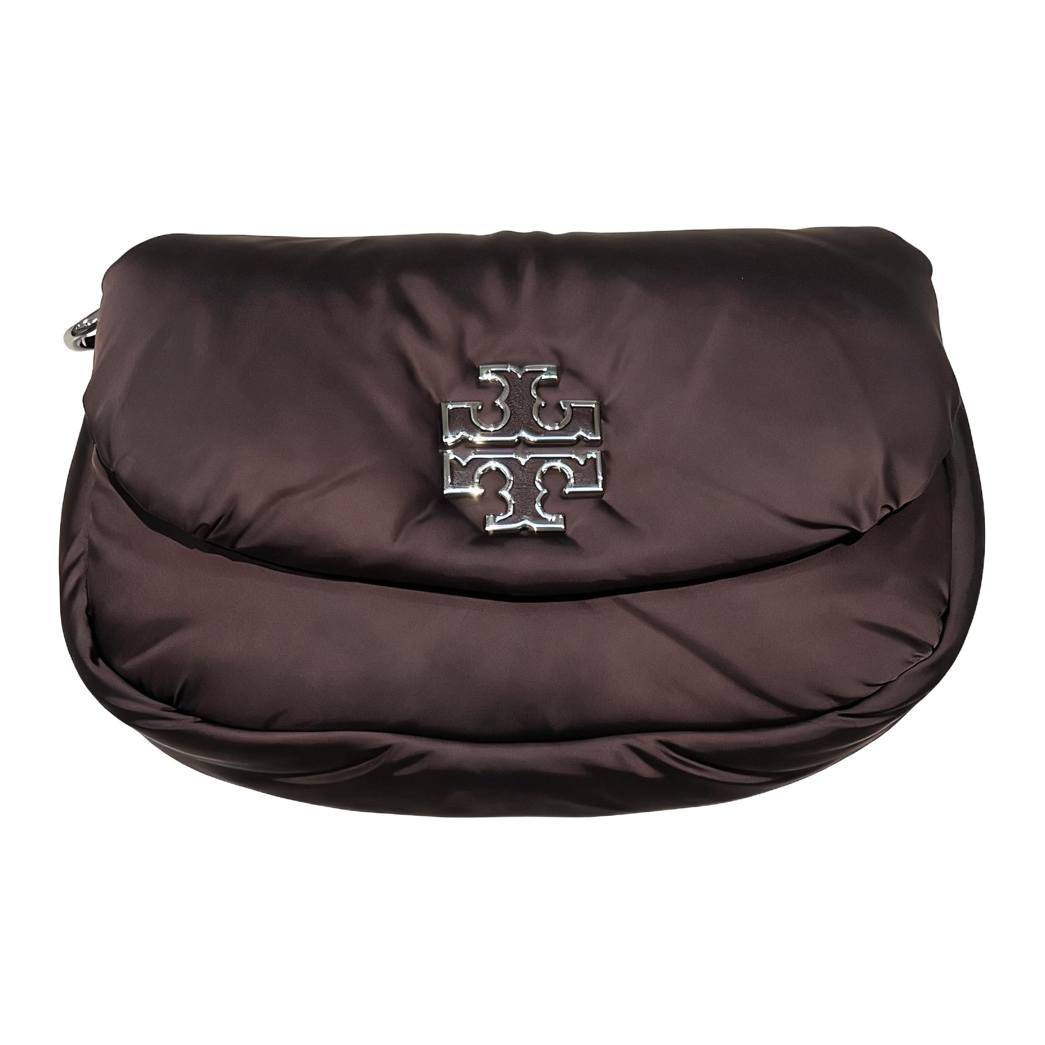 

Tory Burch Logo Fabric Shoulder Crossbody Bag Women bags Brown 159715-616 Basic Set (Bag+Dust Bag)