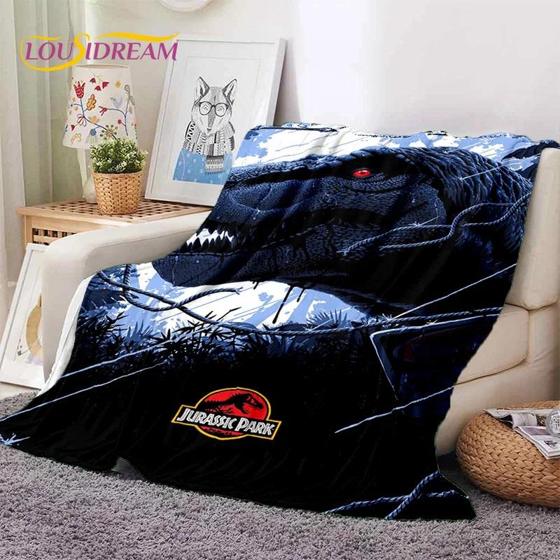 3D Cartoon Jurassic Park Dinosaur Dino Soft Flannel Blanket for Beds Bedroom Sofa Picnic,Throw Blanket for Outdoors Leisure Gift