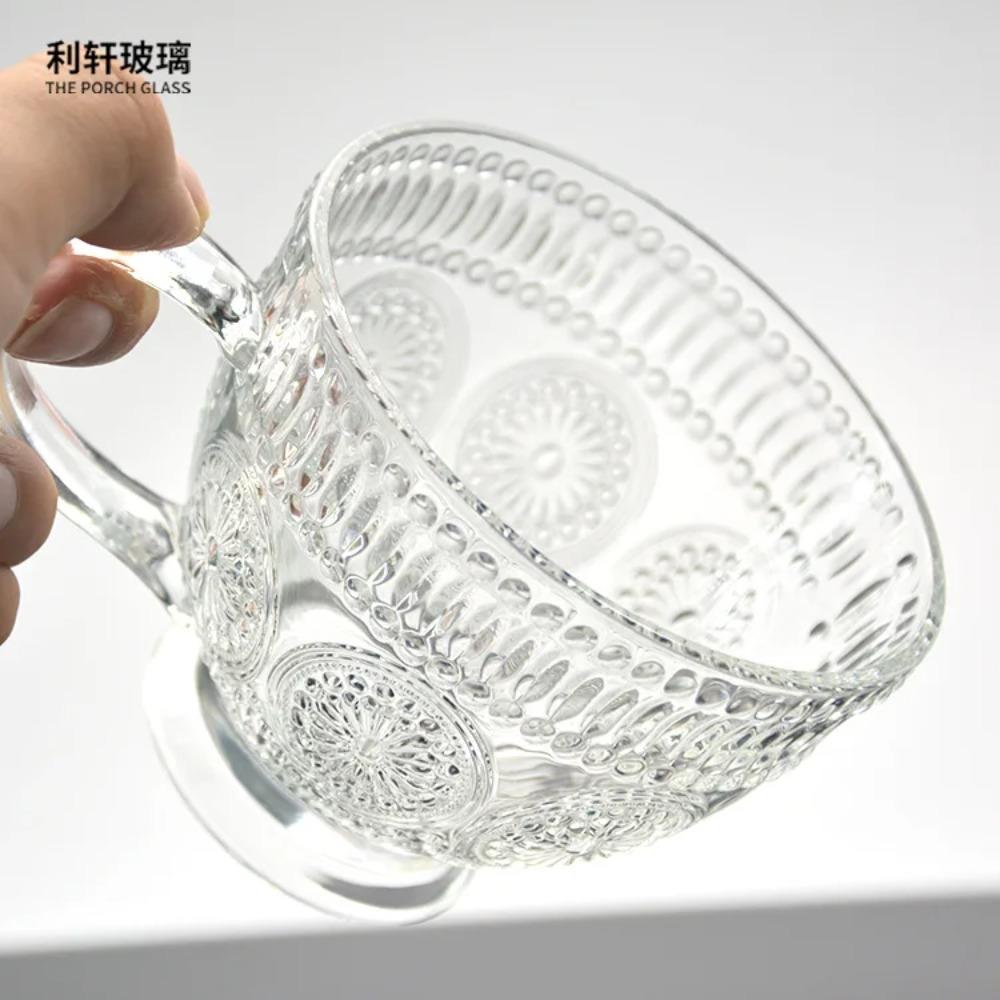 Retro High-Value Drinking Cup, Breakfast Milk Cup, Cold Extraction, Coffee Cup, Relief