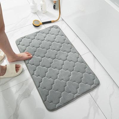 Fürdőszoba Szőnyeg Fürdőkád Csúszásmentes szőnyegek Mosdóban Kád oldalsó padlószőnyeg Zuhanyzószoba Lábszőnyeg memóriahabos 3D pad
