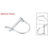 uxcell 1/3/5Pcs Shaft Locking Pin W Ear 6mmx35/40/45/55mm 8mmx60mm Coupler Pin for Farm Trailers Lawn Arch and Garden
